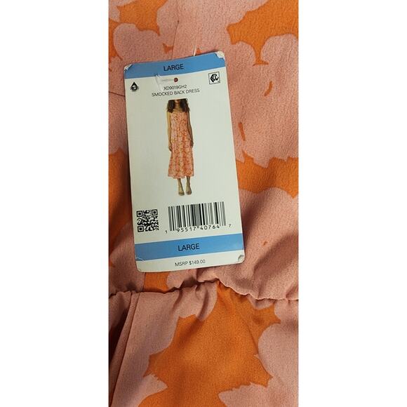 Social Standard by Sanctuary Ladies Floral Smocked Back Maxi Dress Size Large - Picture 5 of 7